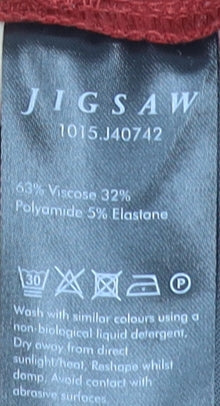Jigsaw Women’s Red 3/4 Sleeve Basic Jersey Top Size M