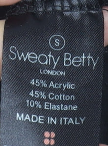 Sweaty Betty Womens Black Basic Long Sleeve Jersey Top Size S