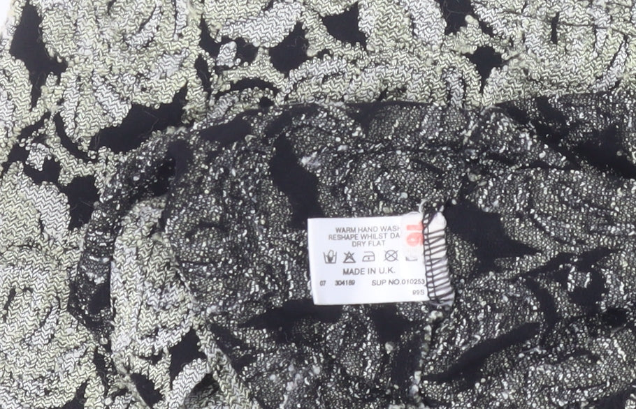 Wallis Women’s Black Floral Lace Sleeveless Camisole Blouse Size 16
