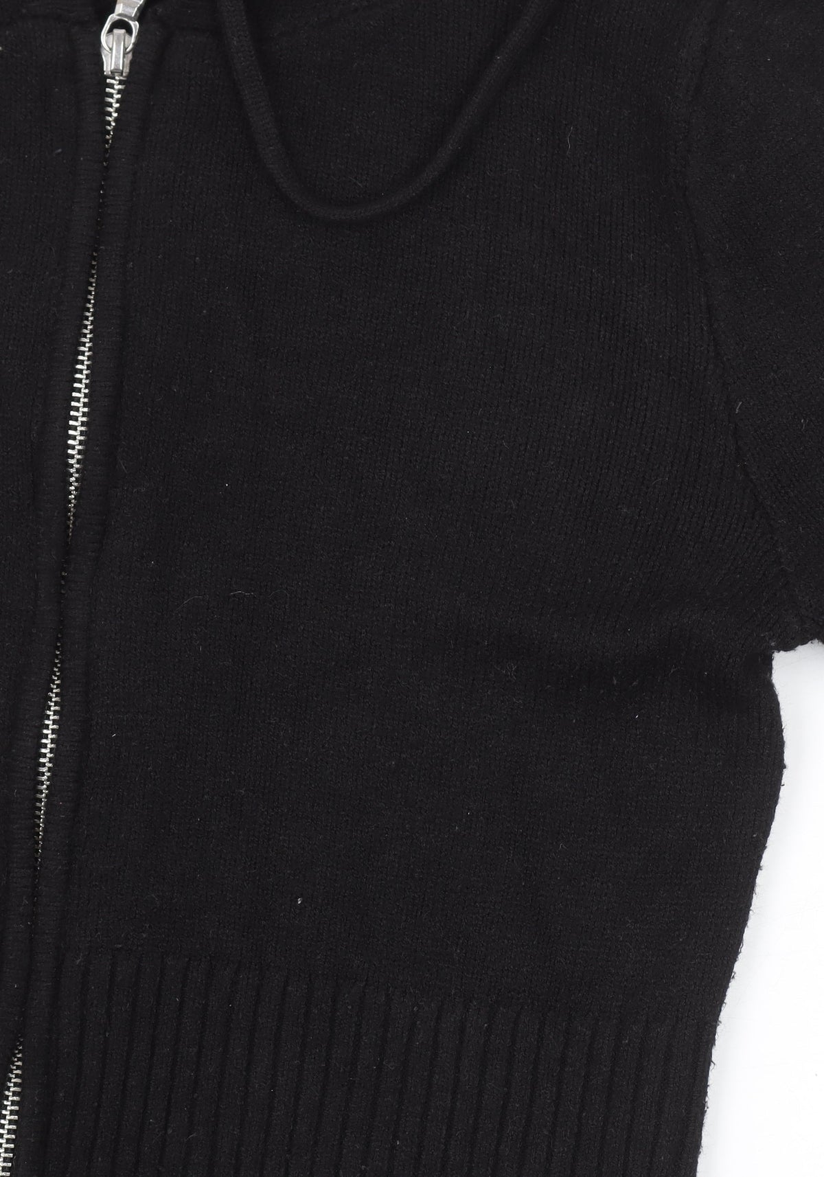 Gilly Hicks Girls Black Full Zip Hooded Cardigan Size L