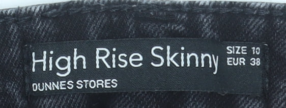 Dunnes Women’s Black High Rise Skinny Jeans Size 10