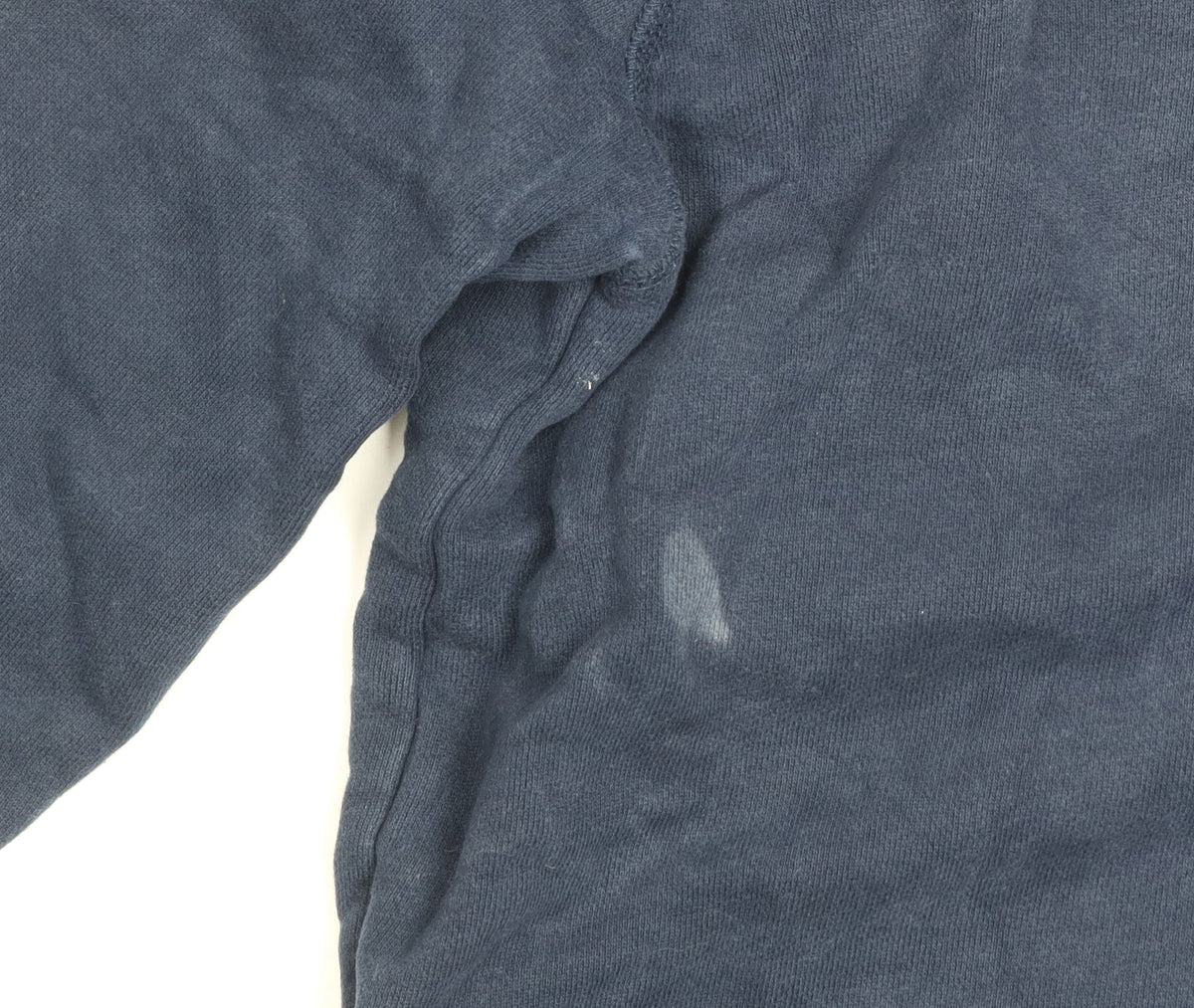 Crew Clothing Men's Blue 1/2 Zip Cotton Sweatshirt Size S
