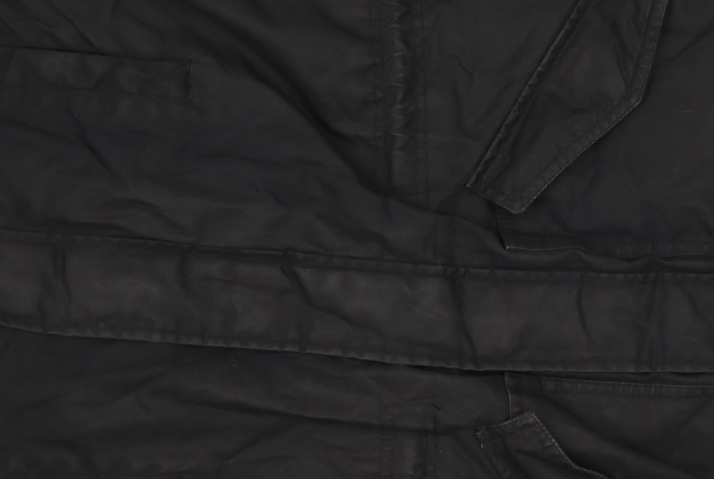 Kin by John Lewis Men's Black Parka Coat L Regular Fit Hooded