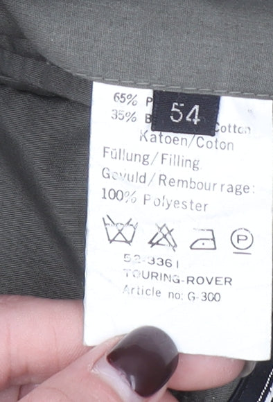 Rikson Touring Men’s Green Parka Jacket Size 54 Regular Fit Hooded