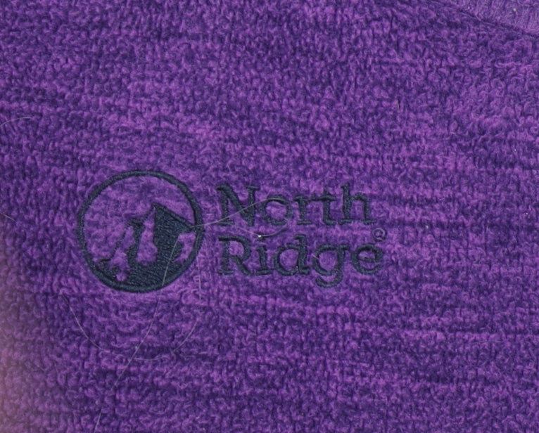 North Ridge Women's Purple Fleece Full Zip Jacket Size S