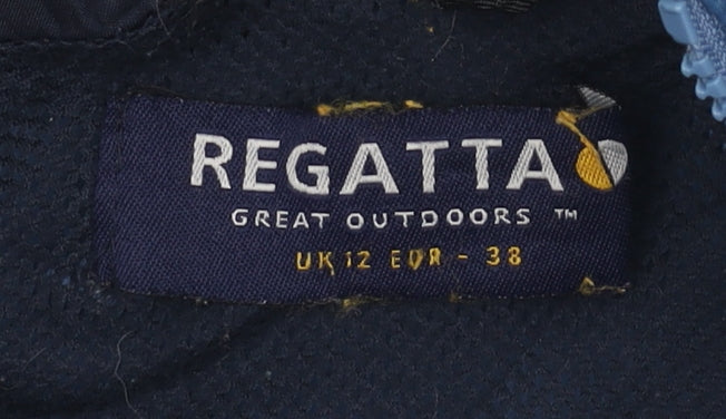 Regatta Women's Blue Waterproof Hooded Rain Jacket UK 12