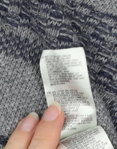 Mistral Women Grey Knitted Jumper Dress Size 12 Winter Casual