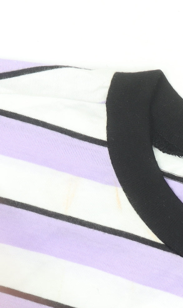 Additional view of ASOS Women’s Multicoloured Striped Ringer T-Shirt, size UK 8