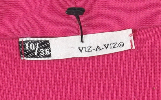 Viz-A-Viz Women’s Pink Long Sleeve Basic Top Size 10 Classic Style