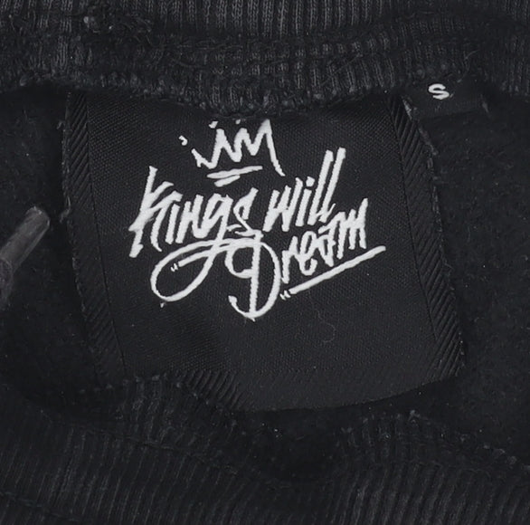Kings Will Dream Boys Black Jogger Sweatpants S Regular Fit Fleece Trousers