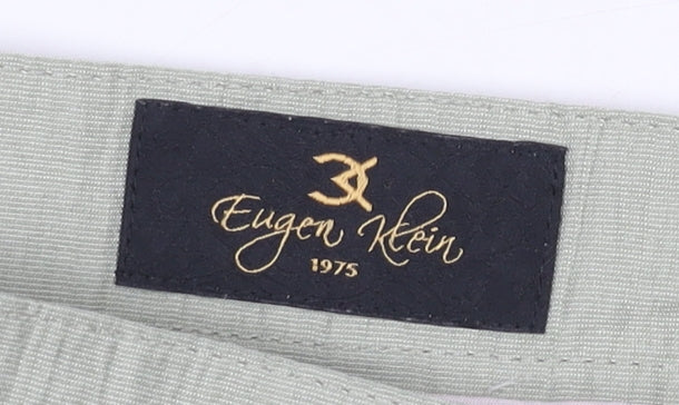 Eugen Klein Women’s Green A-Line Midi Skirt Size 14 Button Front