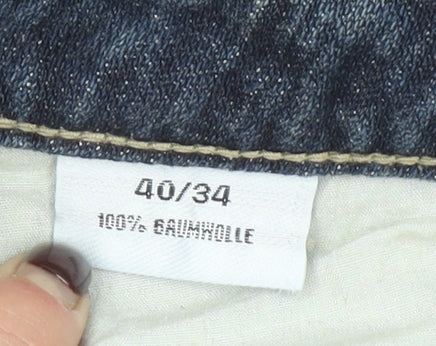 JEP'S Women's Blue Straight Leg 100% Cotton Jeans Size 12