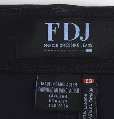 FDJ French Dressing Jeans Women's Blue Size 8 Slim Chino Trousers
