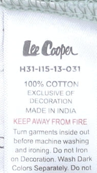 Lee Cooper Unisex Baby Green Cargo Trousers 9-12 Months Cotton