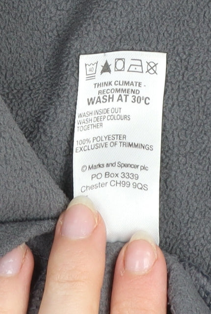 Marks & Spencer Blue Harbour Men's Grey Fleece Pullover Sweatshirt L