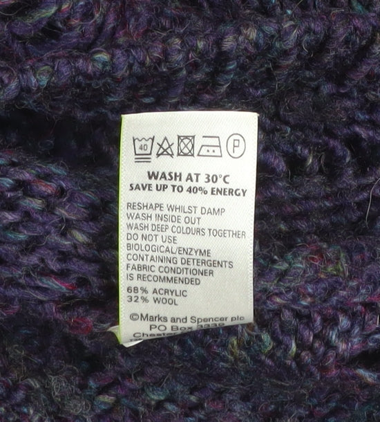 Marks & Spencer Women’s Purple Knit Pullover Jumper Size 12
