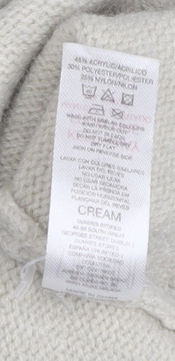 Savida Women’s Beige Crew Neck Button Cardigan Size 14