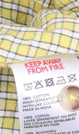 Additional view of BDG Urban Outfitters Men's Yellow Check Cotton Long Sleeve Shirt XS
