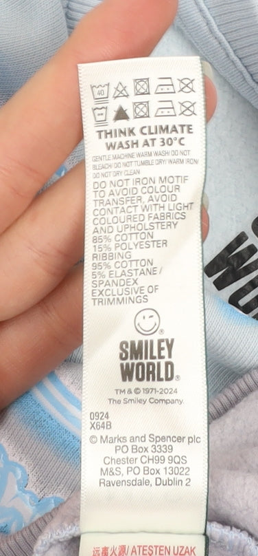 Marks & Spencer Girls Multicoloured SmileyWorld Pullover Sweatshirt 14-15 Years