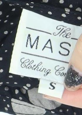 Masai Women’s Black Polka Dot Sleeveless Midi A-Line Dress Size S