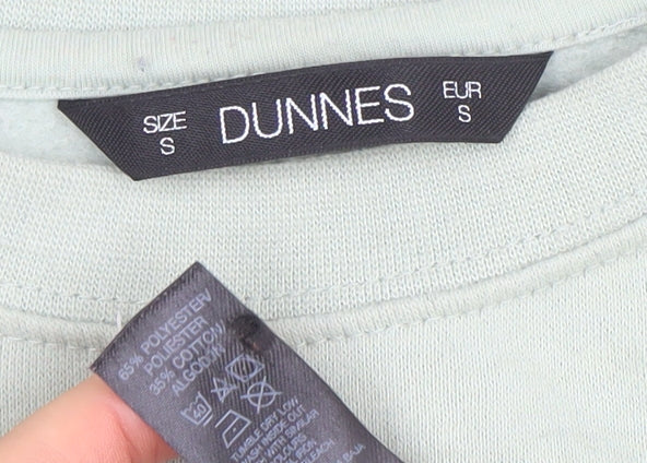 Dunnes Women’s Light Green Crew Neck Pullover Sweatshirt Size S