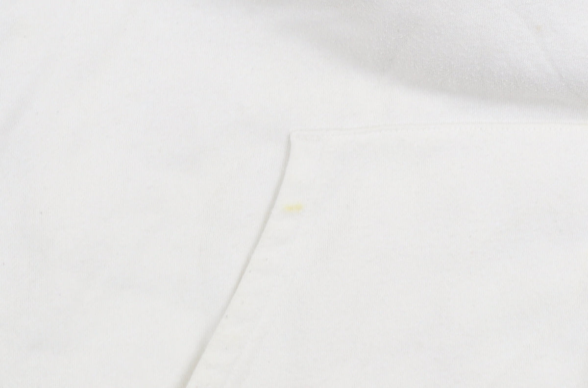 Tommy Hilfiger Denim Women's White Pullover Hoodie L Cotton Blend