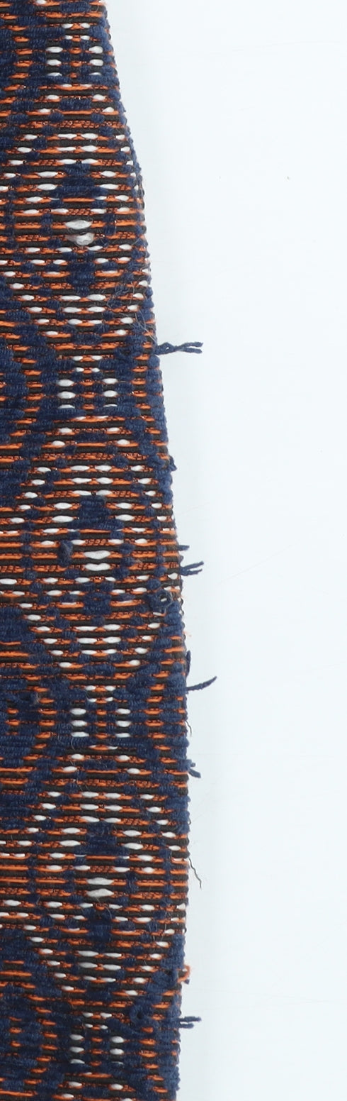 Dunnes Women’s Navy & Rust Geometric Straight Skirt Size 10