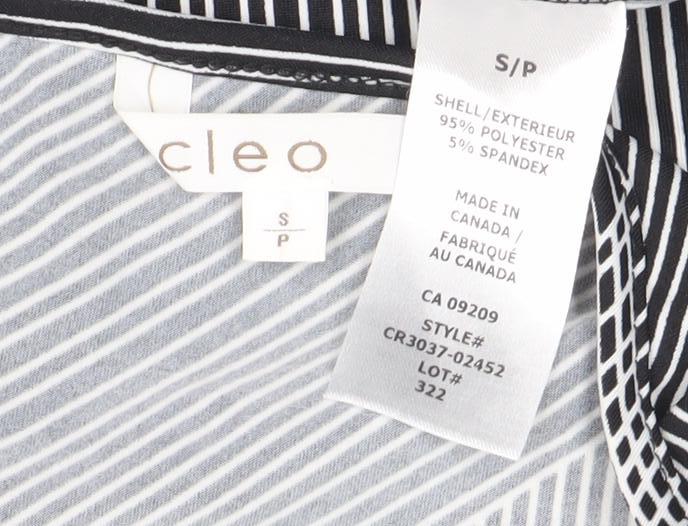 Cleo Women’s Black Striped Sleeveless Tank Top S