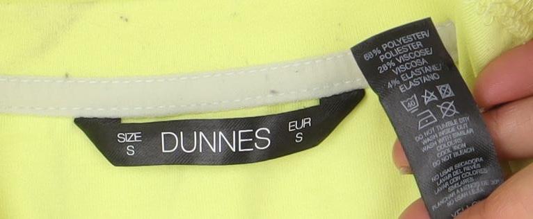 Dunnes Women Yellow Crew Neck Pullover Sweatshirt Size S
