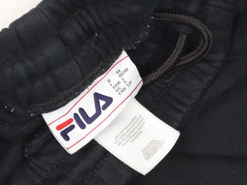Fila Men's Black Jogger Trousers Size S Regular Fit Activewear