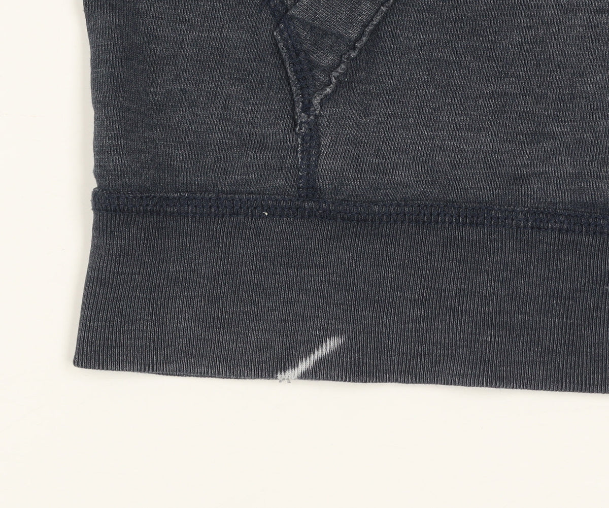 Hollister Men Blue Pullover Hoodie M Logo Graphic Cotton Blend