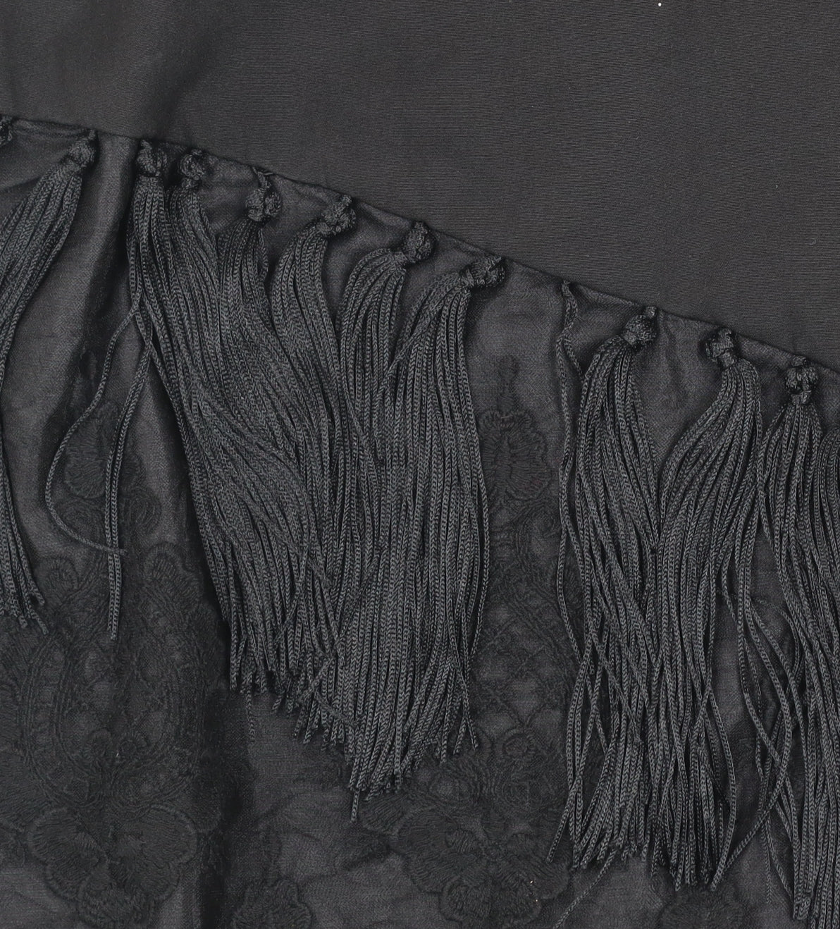 Women's Black Lace Fringe Blazer Coat UK 8 Long Formal Jacket