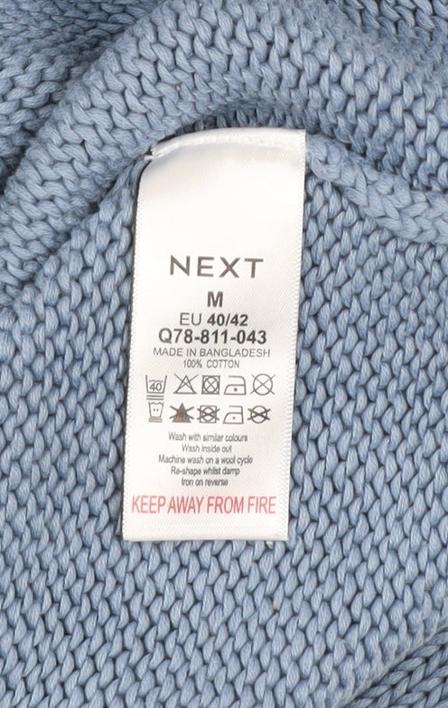 Next Men’s Blue Sleeveless Knitted Cotton Top Size M