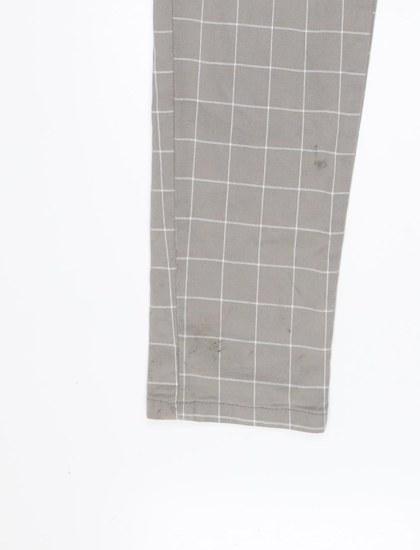 Denim Co Boys Grey Check Slim Fit Jogger Trousers 13-14 Years