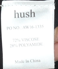 Hush Womens Black Midi Bodycon Knit Dress Size 12