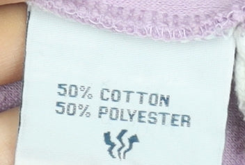 FatFace Women's Purple Size 10 Henley Hoodie Cotton Blend