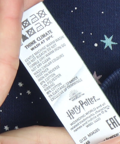 Marks & Spencer Girls Blue Harry Potter Hogwarts Nightshirt 9-10 Years