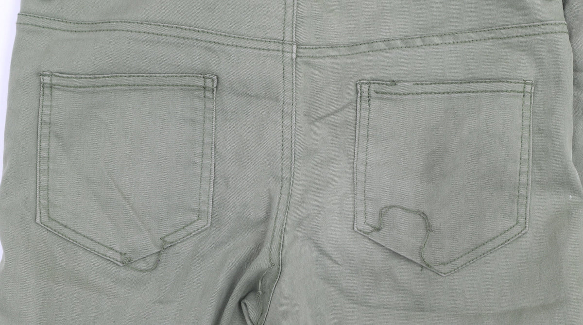 H&M Divided Womens Green Skinny Stretch Jeans Size 10