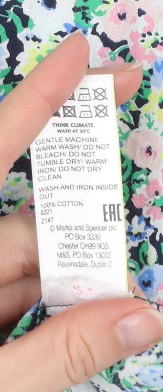 Marks & Spencer Women’s Multicoloured Floral Shift Dress Size 6