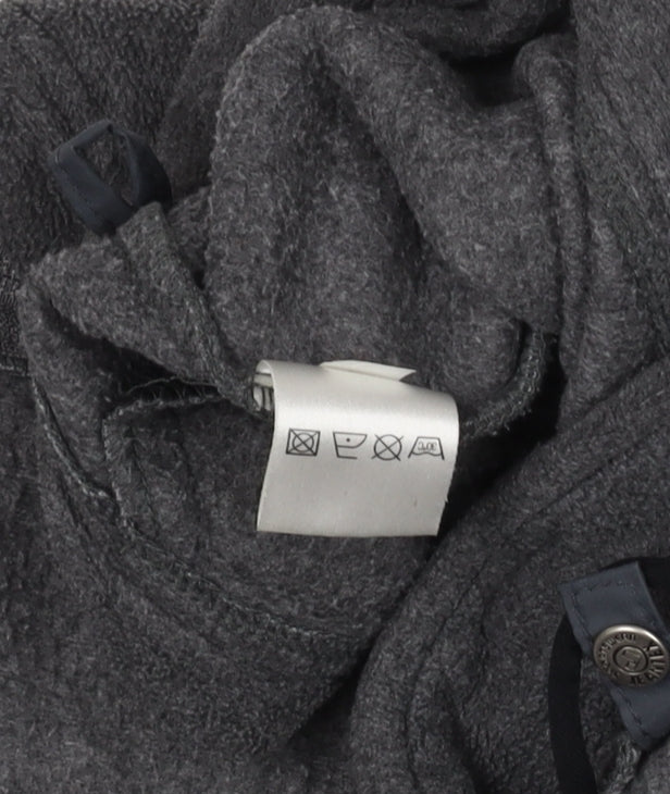 DX Men's Grey Fleece Full Zip Outdoor Jacket Size L Regular Fit