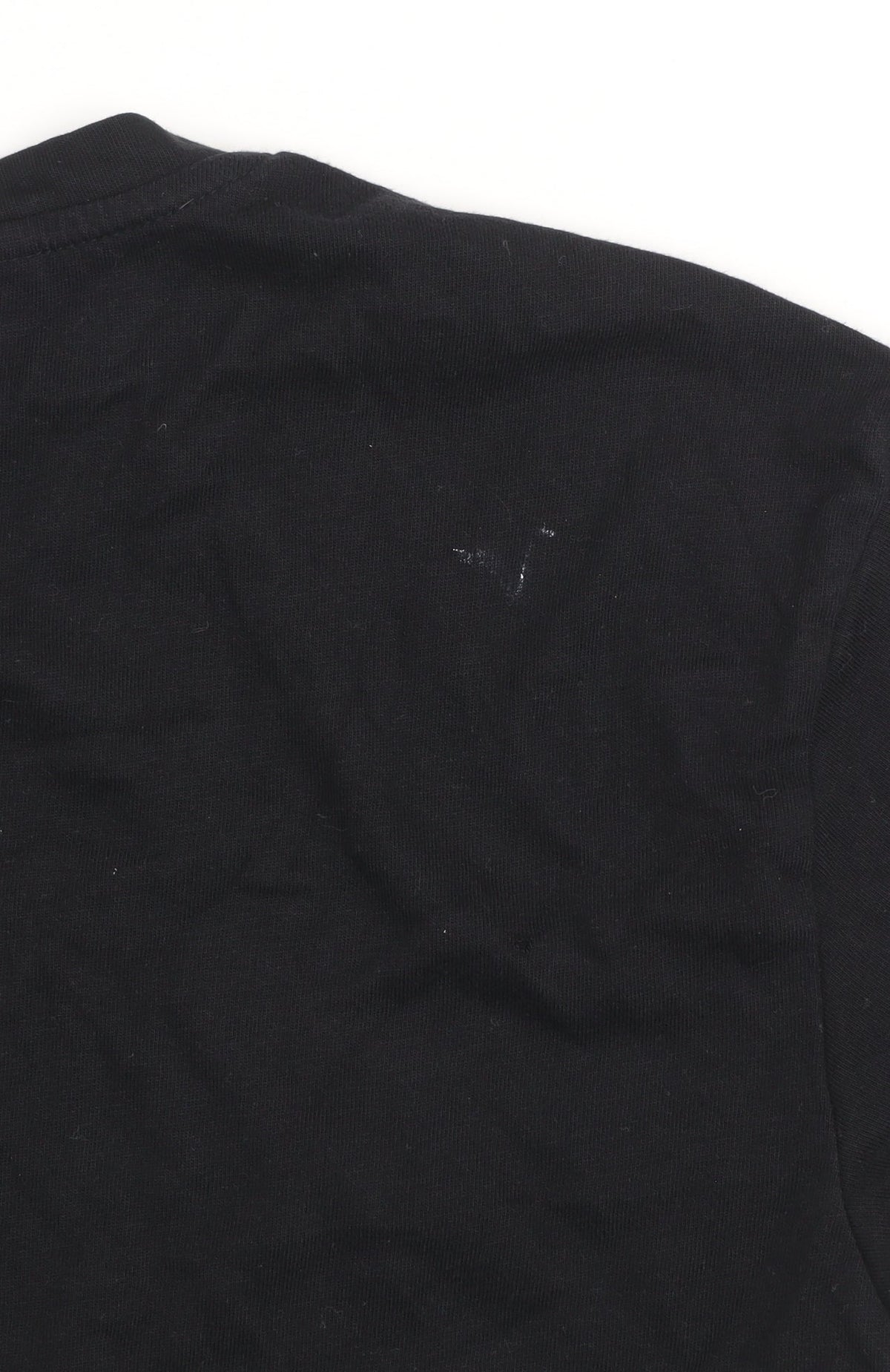 11 Degrees Womens Black Cropped T-Shirt Size 6 Cotton Casual Top