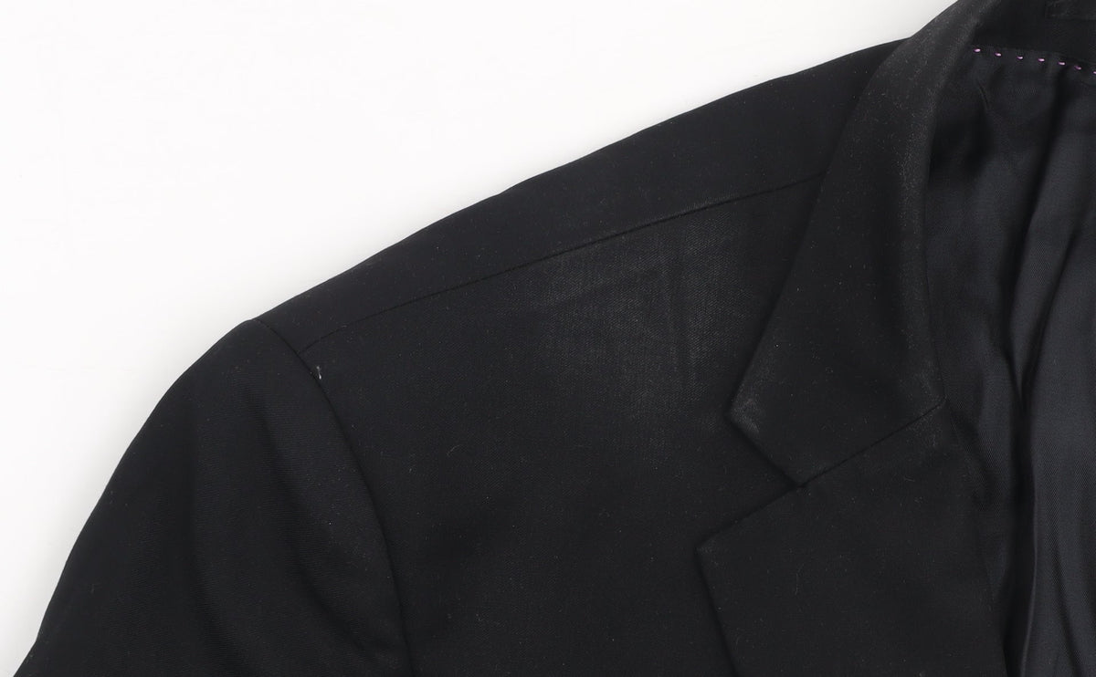 Daniel Grahame Men's Black 40L Single-Breasted Blazer Jacket