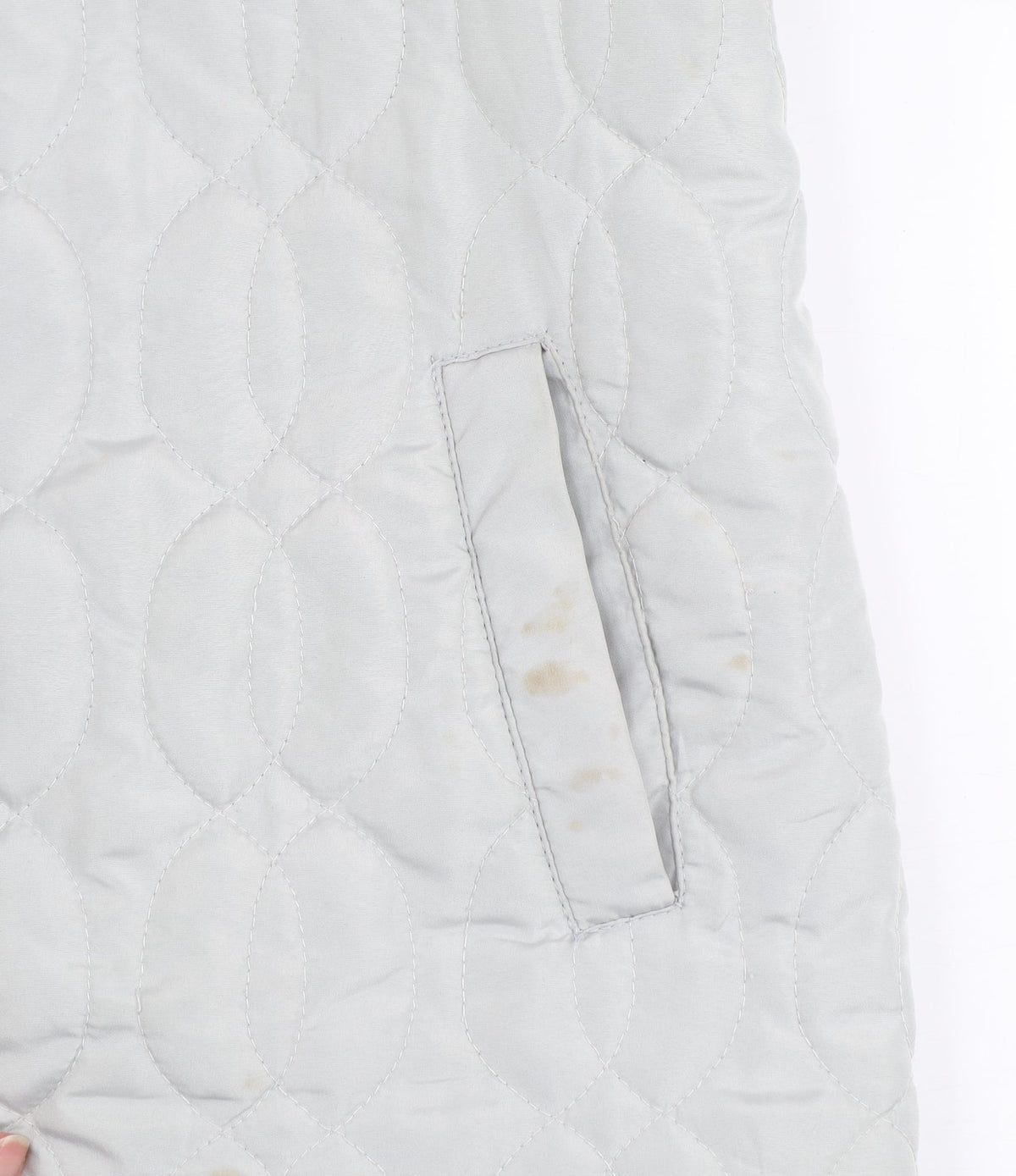 Julipa Womens Grey Quilted Mid-Length Jacket Size 12