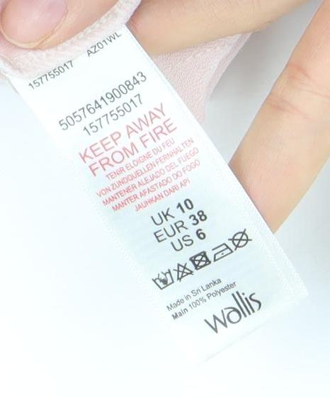 Wallis Women Pink Polka Dot Fit & Flare Midi Dress Size 10
