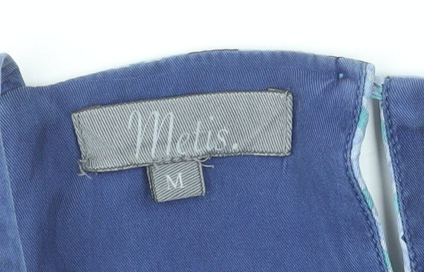 Matis Womens Blue Geometric Camisole Tank Top Size M