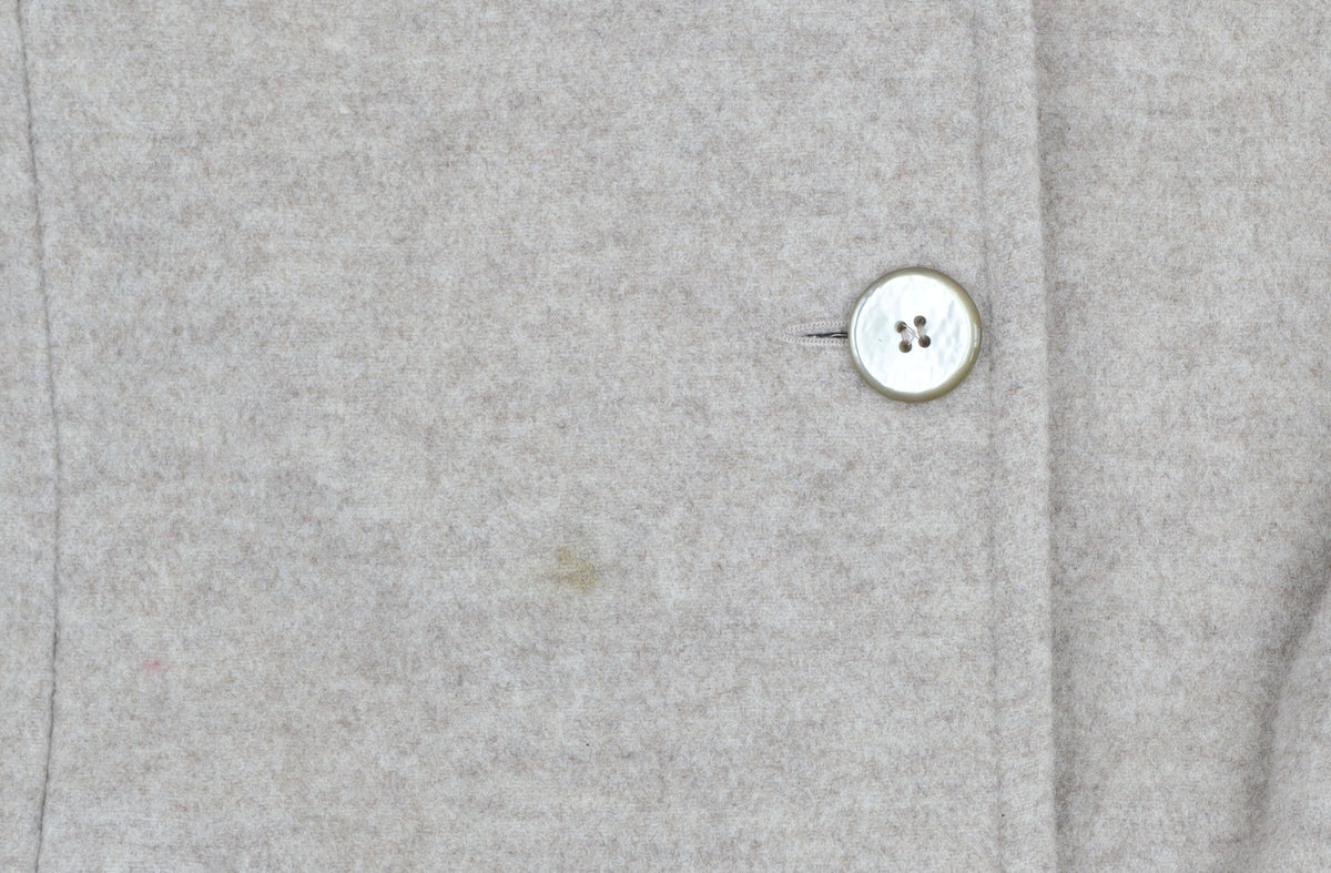 Bonmarché Women’s Beige Wool Blend Mid-Length Coat Size 12