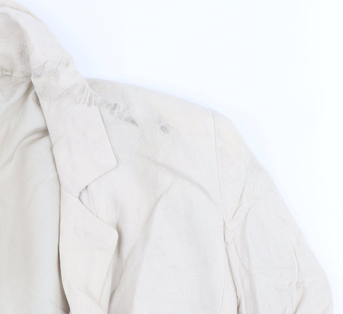Dotti Womens Beige Linen Blend Blazer Jacket Size 10
