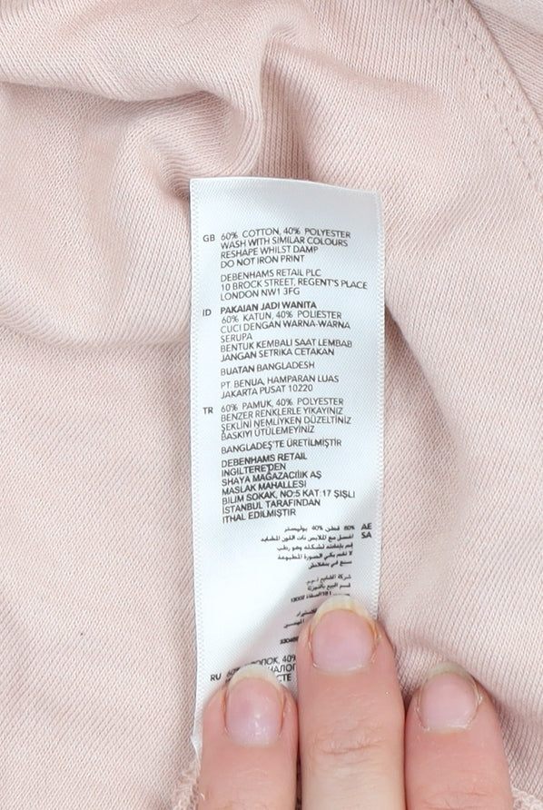 Debenhams The Collection Women Pink Pullover Sweatshirt Size 22 Cotton Blend