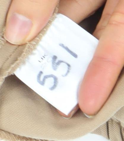 Artigiano Womens Beige Cotton Stretch Straight Leg Trousers Size 12
