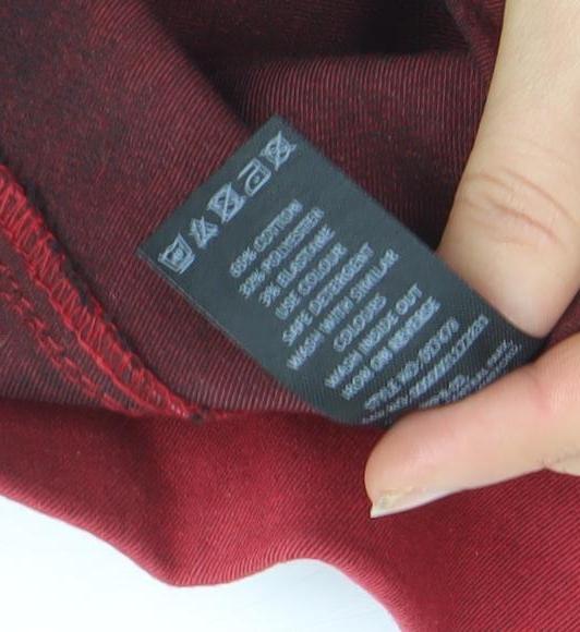 Pep&Co Women's Red Skinny Jeans Size 10 Stretch Denim